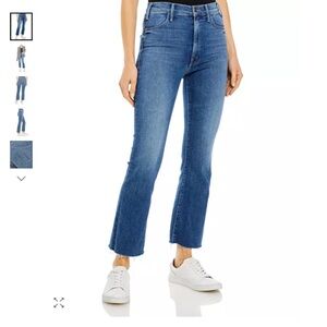 MOTHER DENIM Hustler Ankle Fray Satisfaction Guaranteed
